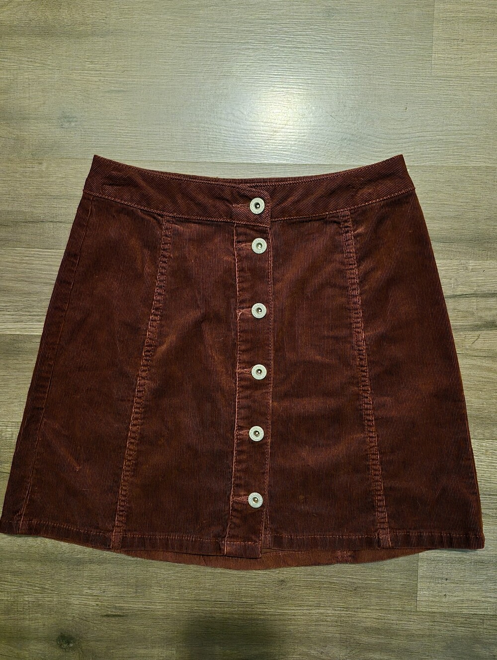 corduroy burgundy skirt
